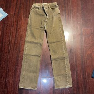 Brown Abercrombie & Fitch jeans.